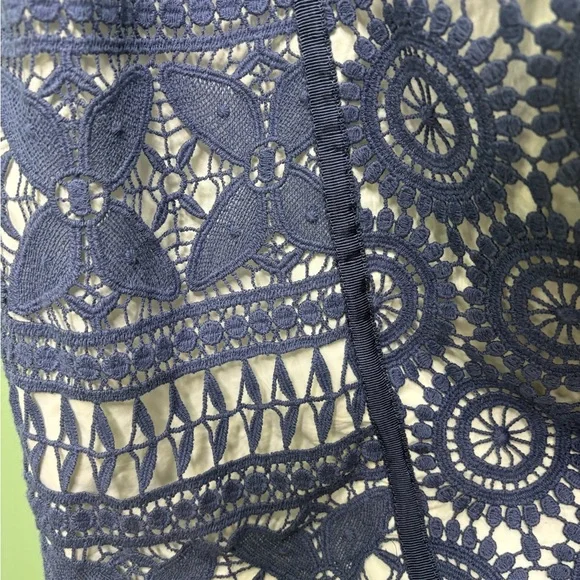 Tory Burch Navy Geometric Mini Dress - Picture 13 of 16